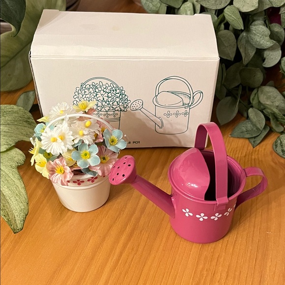 Mini Watering Can & Flower Bucket NIB - Picture 3 of 11